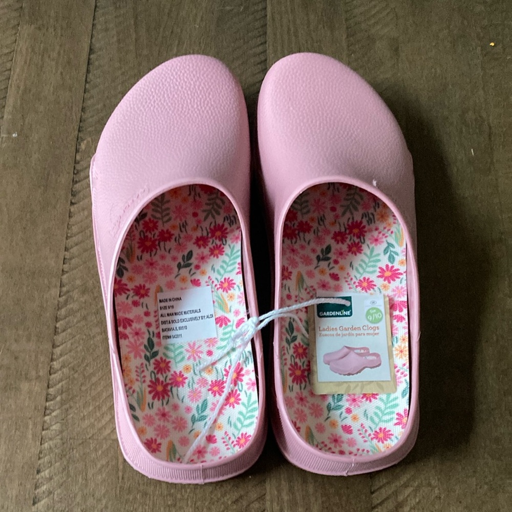 Pink Garden Clogs